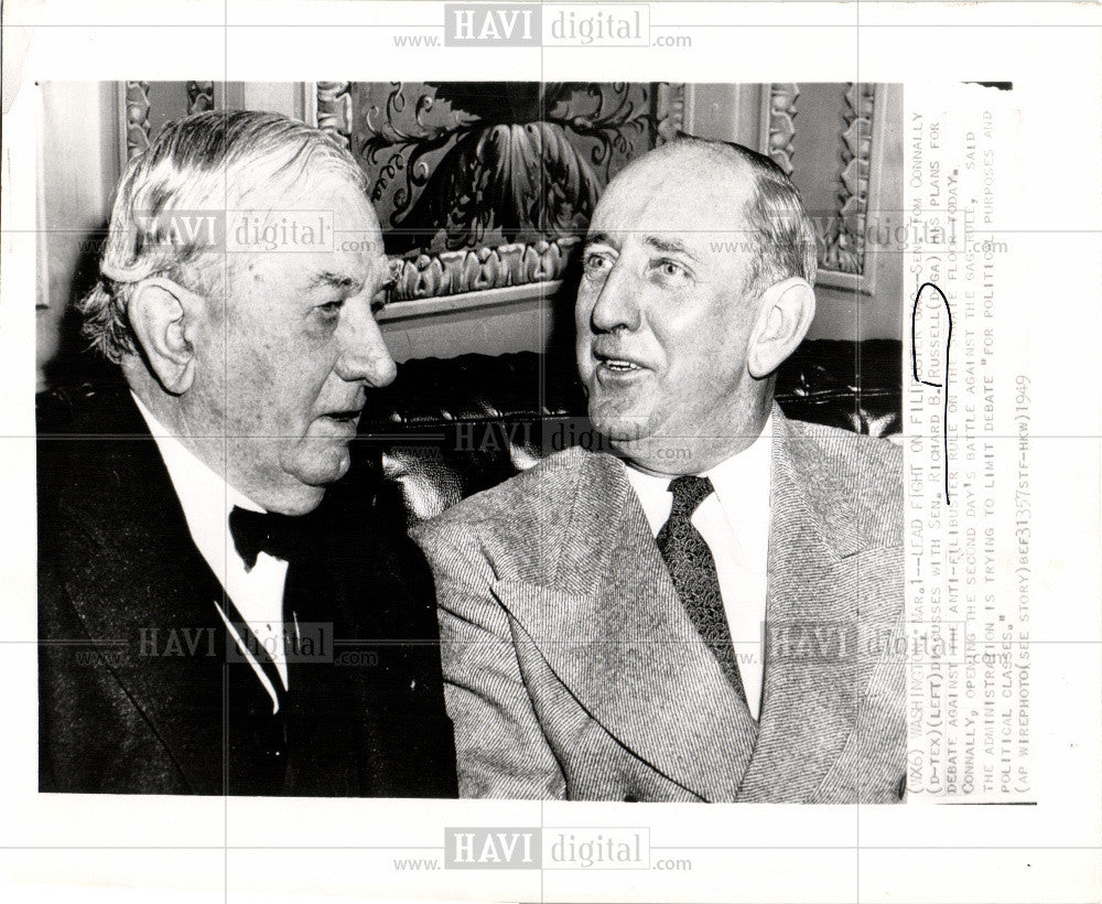 1949 Press Photo Richard Brevard Russell, Jr. - Historic Images