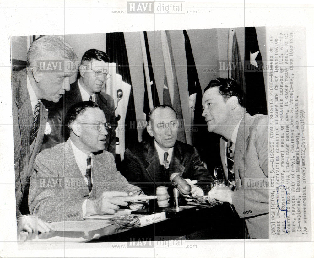 1949 Press Photo Un-American Activities Committee meets - Historic Images