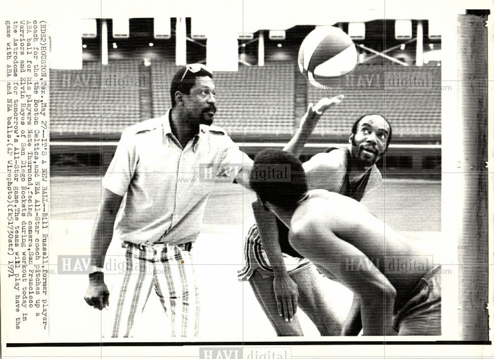 Press Photo basketball, All-star, Bill Russell - Historic Images