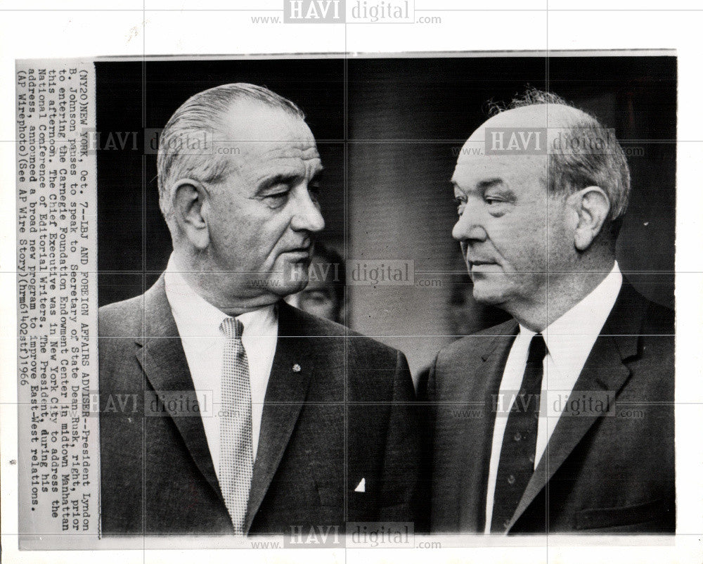 1978 Press Photo LBJ improve East/West relations - Historic Images