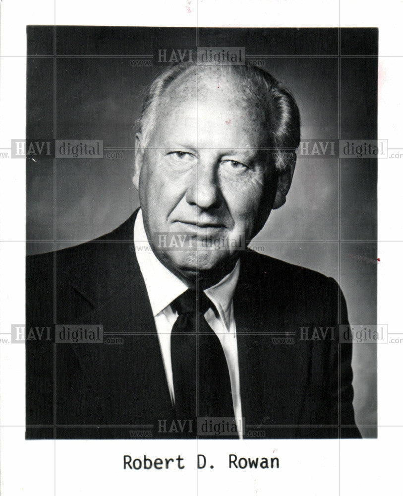 1981 Press Photo Robert Rowan Fruehauf Chairman - Historic Images