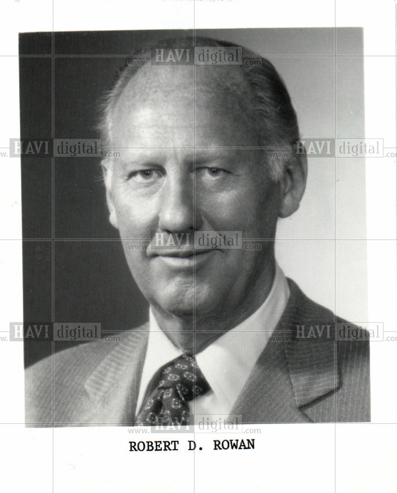 1979 Press Photo Robert D. Rowan, 1970s, 1979 - Historic Images