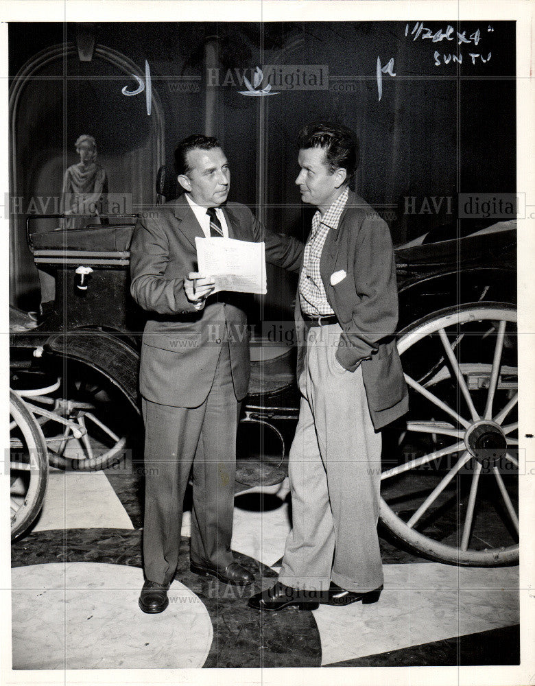 1954 Press Photo FRED HEIDLER Voice show Rounseville - Historic Images