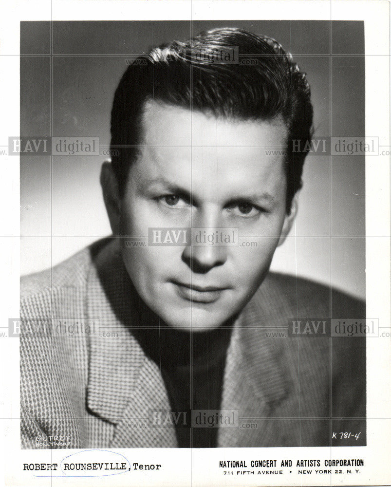 1957 Press Photo robert rounseville tenor hollywood - Historic Images