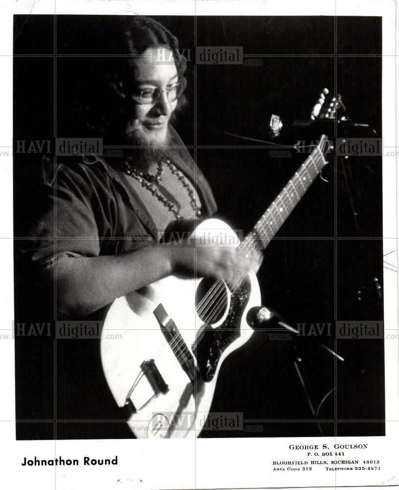 1971 Press Photo Johnathan Round Musician Guitarist - Historic Images