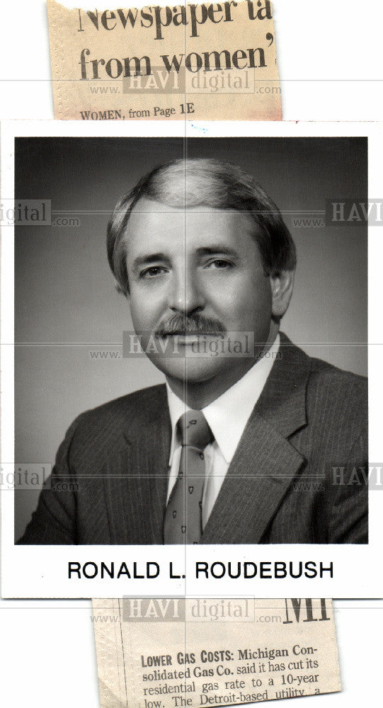 1994 Press Photo Ronald Roudebush Michigan Consolidated - Historic Images