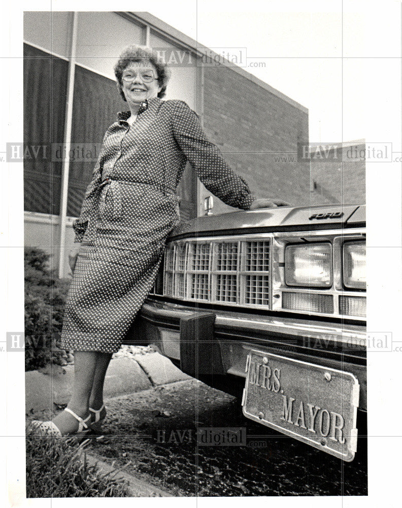 1983 Press Photo Charlotte Rothstein Mayor - Historic Images