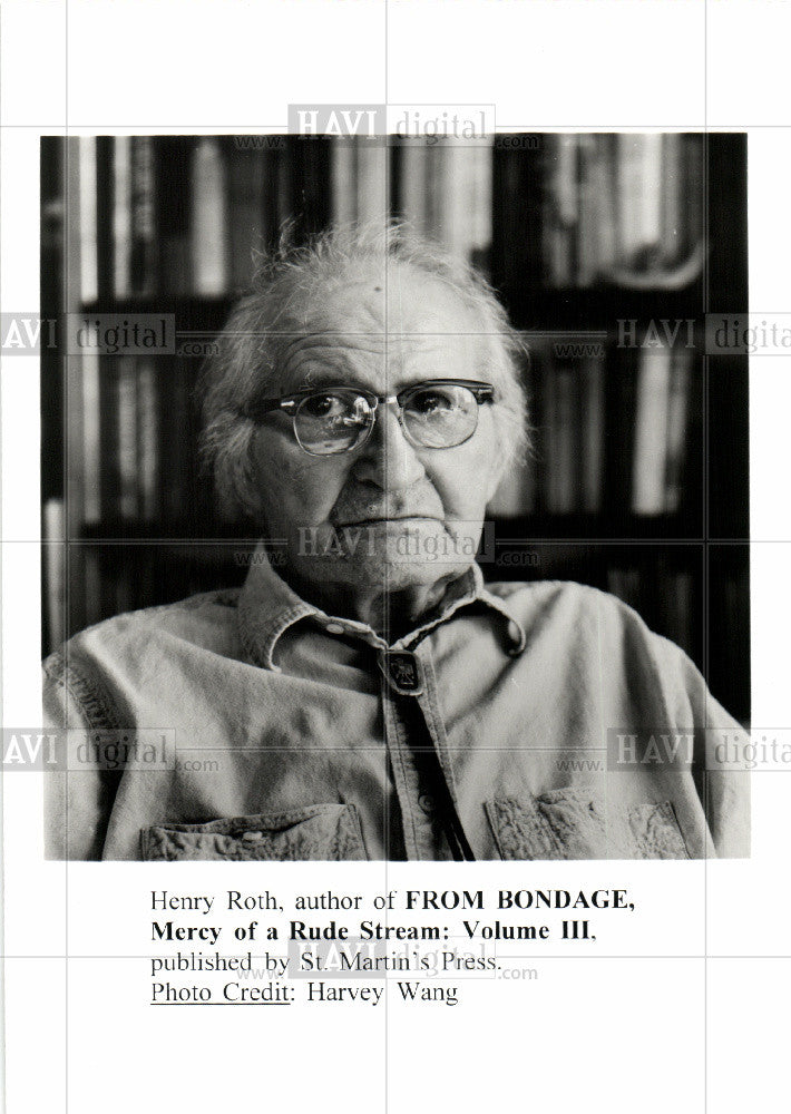 Press Photo HENRY ROTH - Historic Images