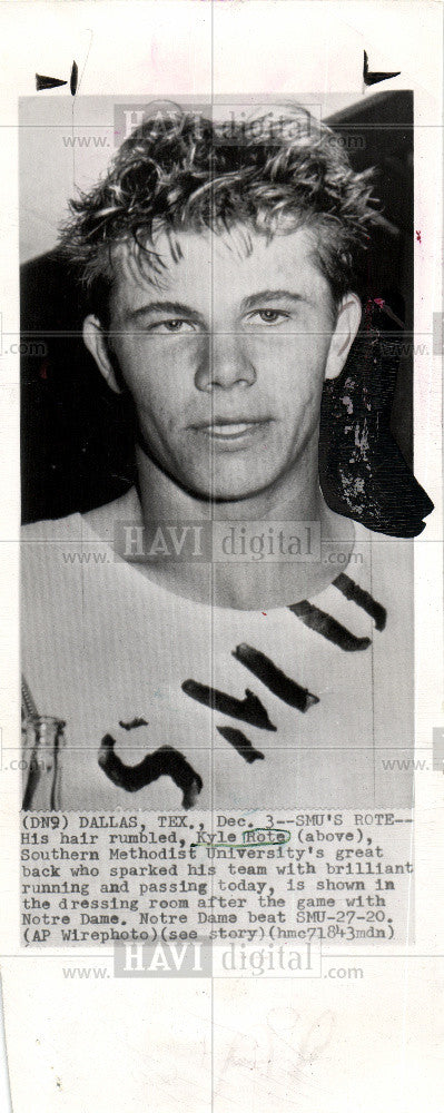 1949 Press Photo William Kyle Rote Football Player - Historic Images