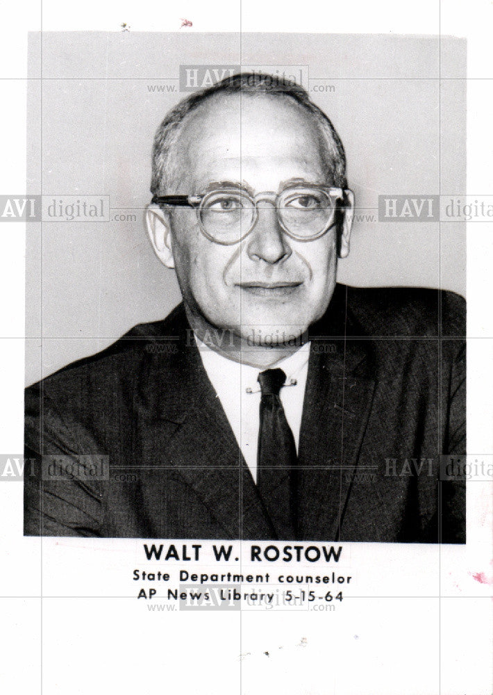 1967 Press Photo Walt W. Rostow politician - Historic Images