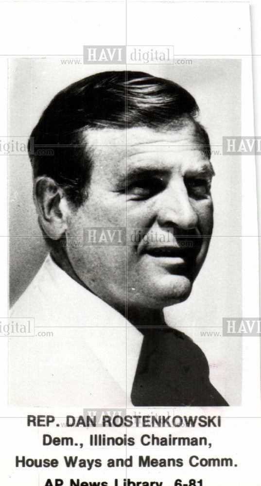 Press Photo Dan Rostenkowski Chairman - Historic Images