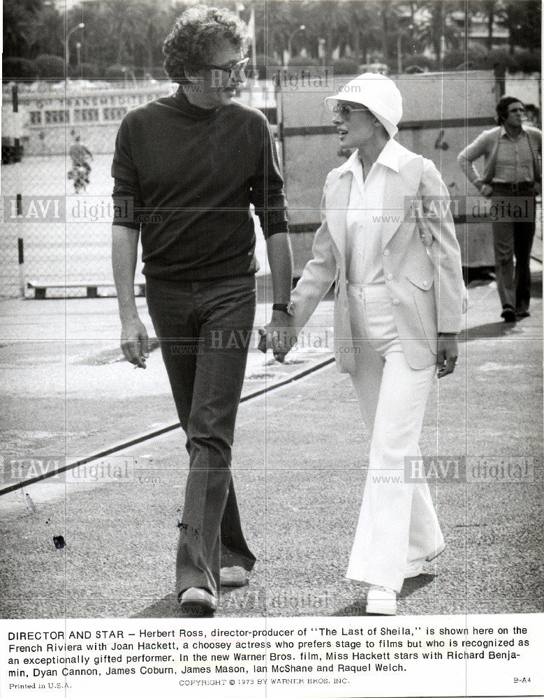 1973 Press Photo Herbert Ross film director Joan Warner - Historic Images