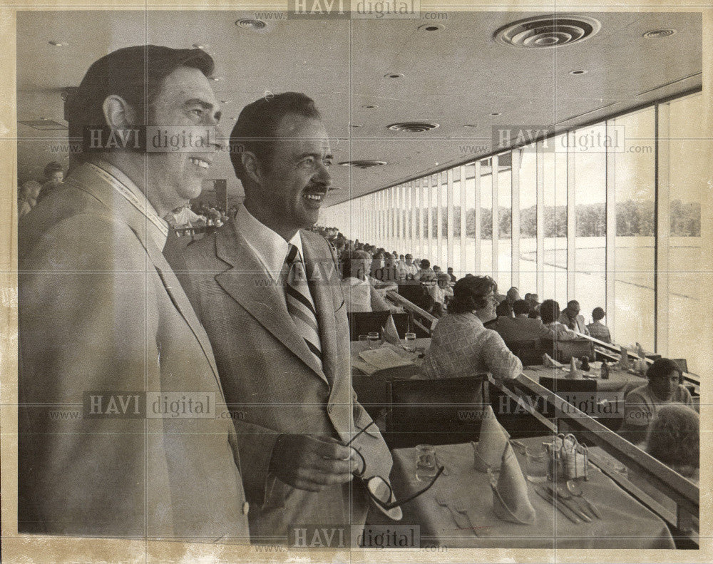 1972 Press Photo President William Rowe Windsor Raceway - Historic Images