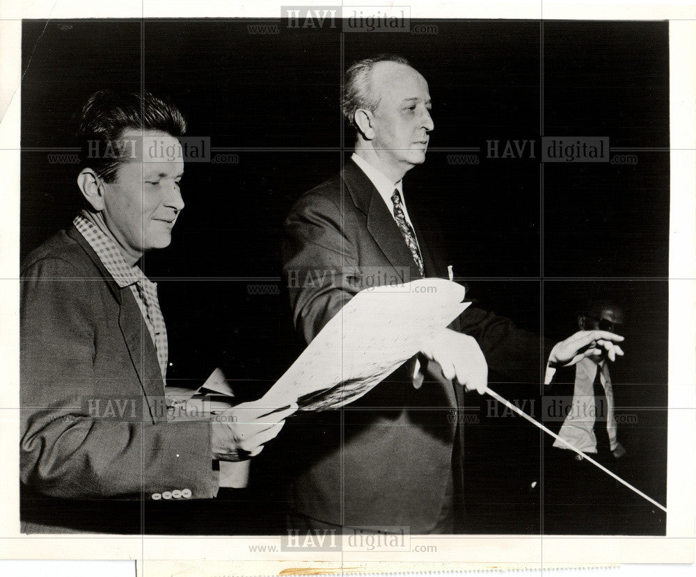 1954 Press Photo HOWARD BARLOW, ROBERT ROUNSVILLE - Historic Images