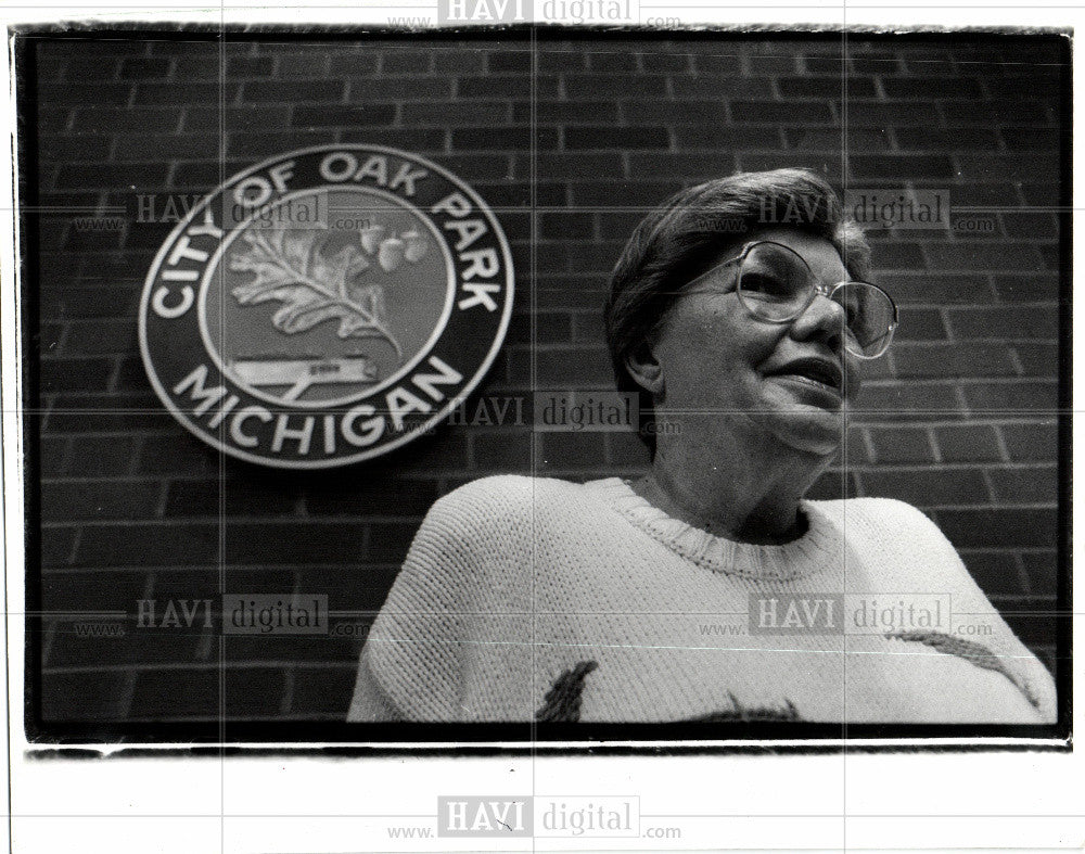 1989 Press Photo Charlotte Rothstein Oak Park Mayor - Historic Images