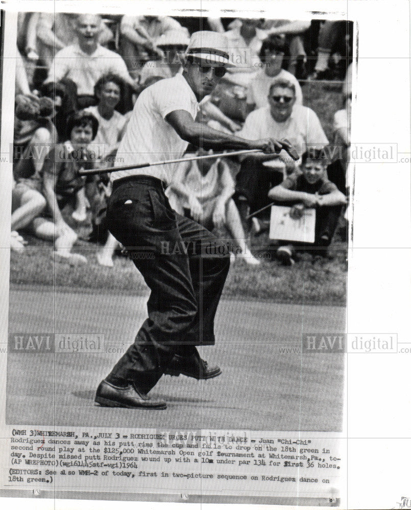 1964 Press Photo Juan Chi Rodriguez Whitemarsh Golf - Historic Images