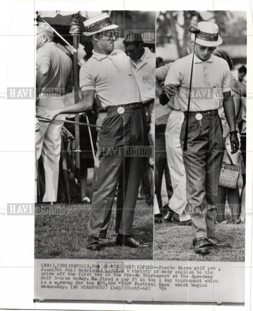 1964 Press Photo Golf Pro Puerto Rican - Historic Images