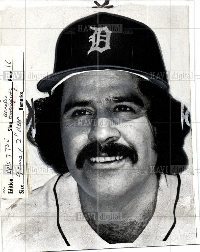 1975 Press Photo Aurelio Rodriguez, Baseball - Historic Images