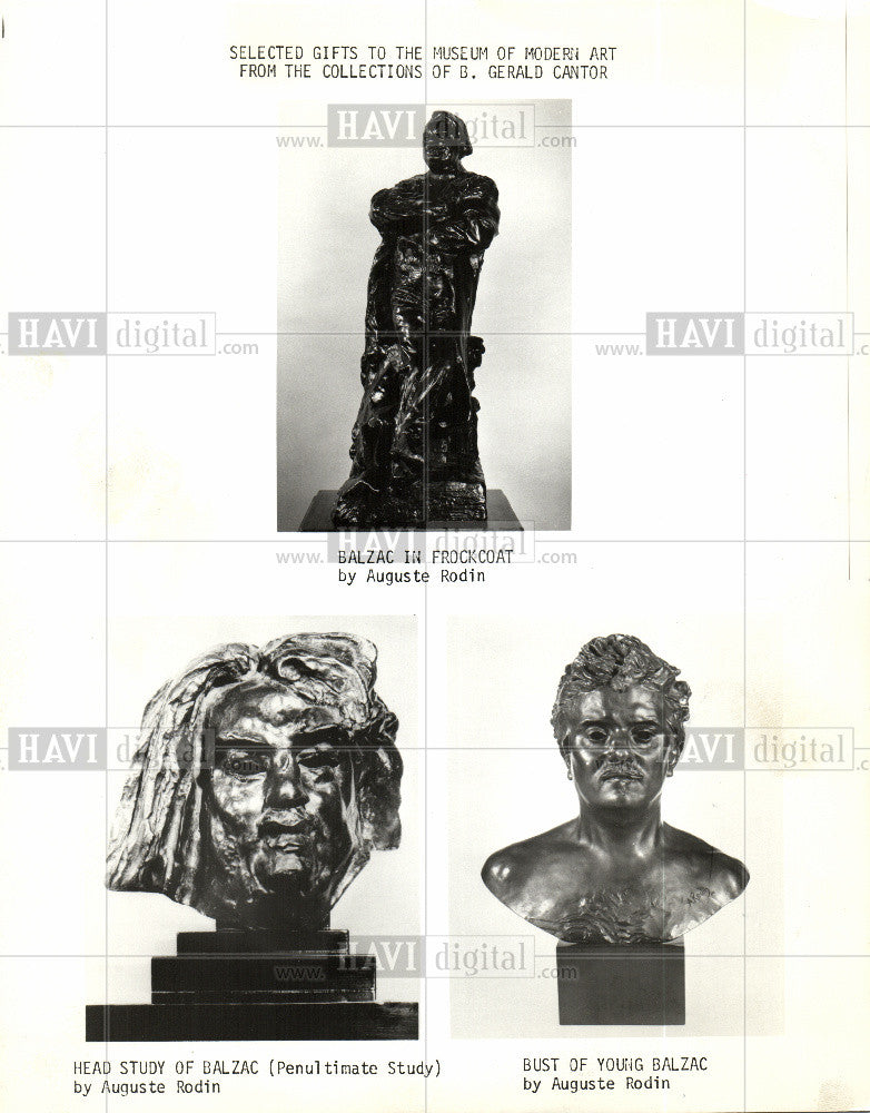 1974 Press Photo Auguste Rodin French Sculptor - Historic Images