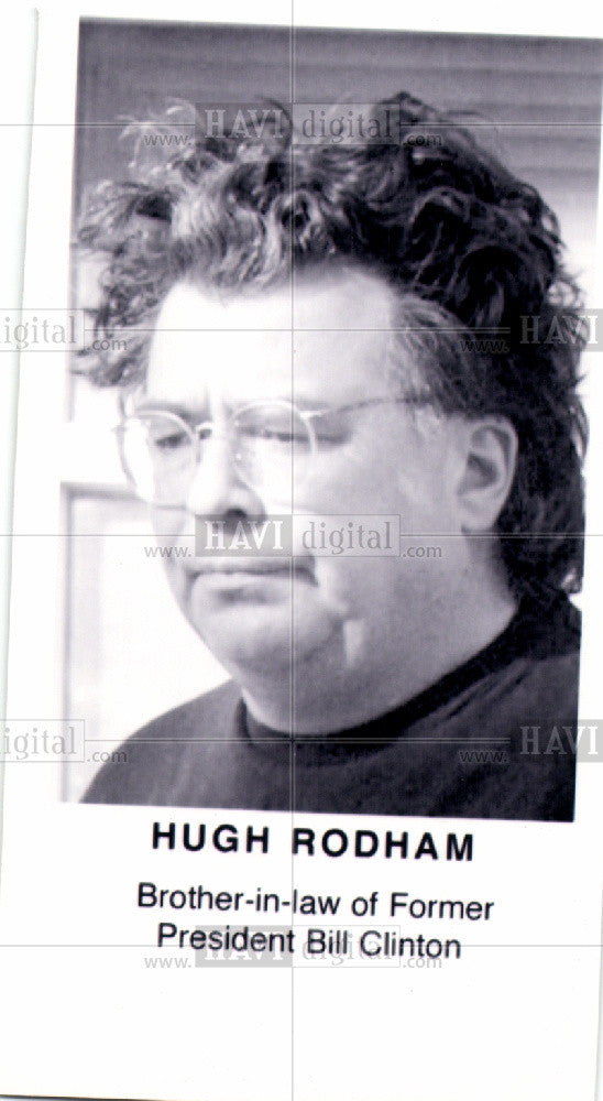 Press Photo Hugh Rodham Lawyer Businessman - Historic Images