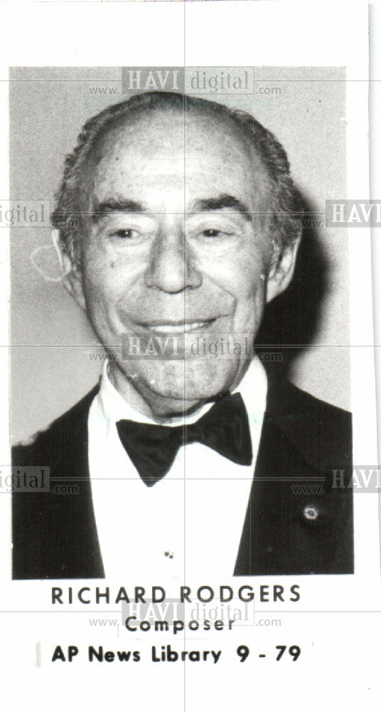 1979 Press Photo RICHARD RODGERS - Historic Images