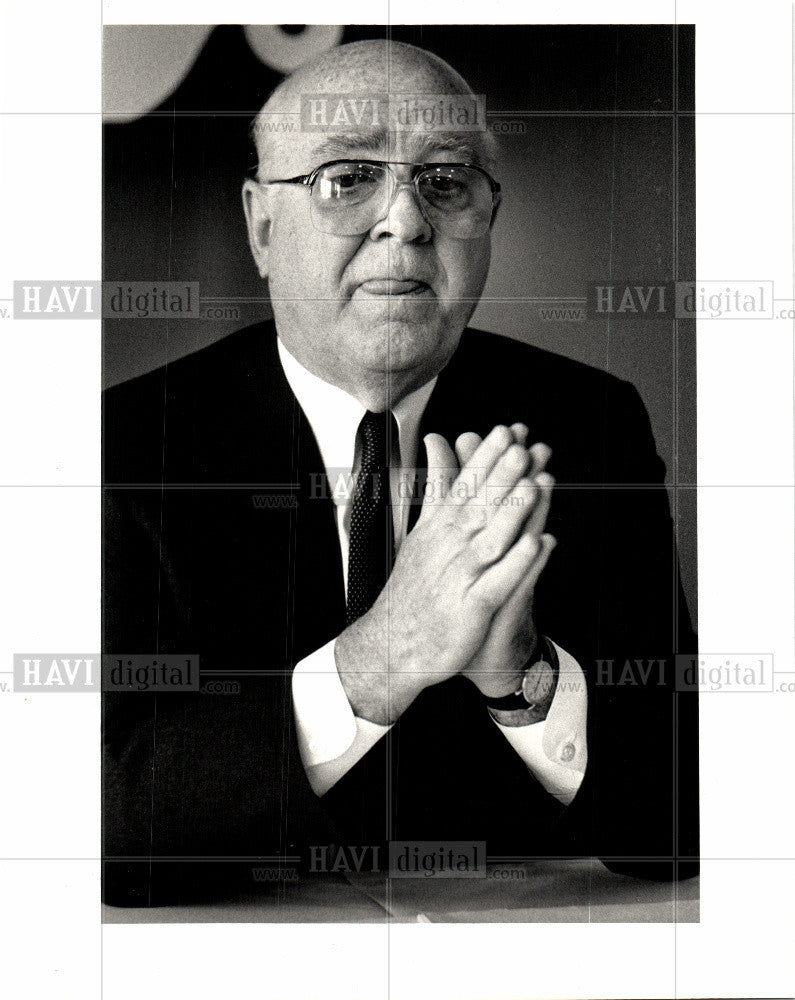 1987 Press Photo David Roderick, chairman, USX - Historic Images