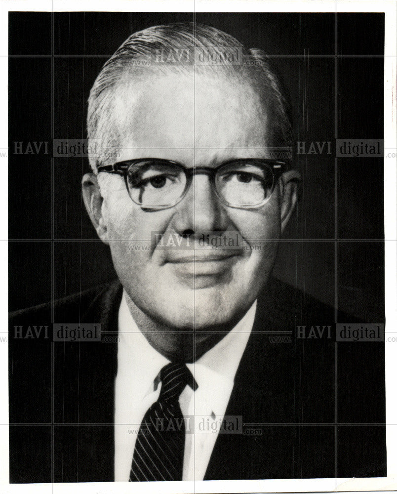 1967 Press Photo Willard F. Rockwell Jr. Vice Chairman - Historic Images
