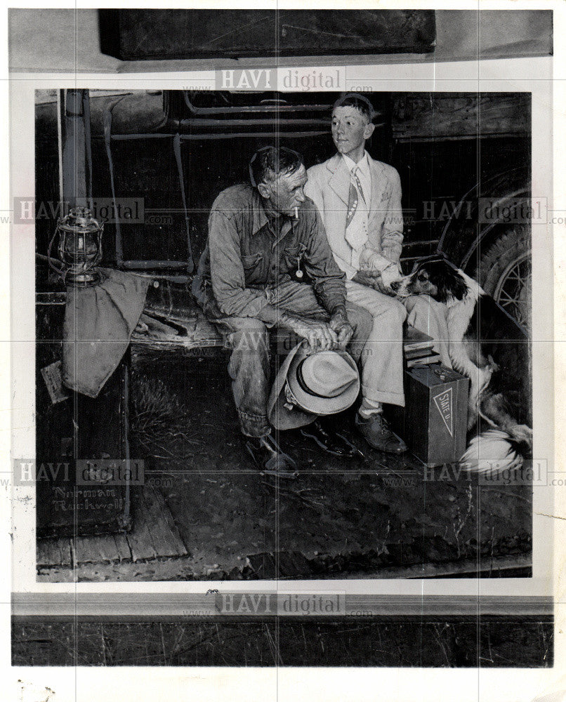 1973 Press Photo Norman Rockwell - Historic Images