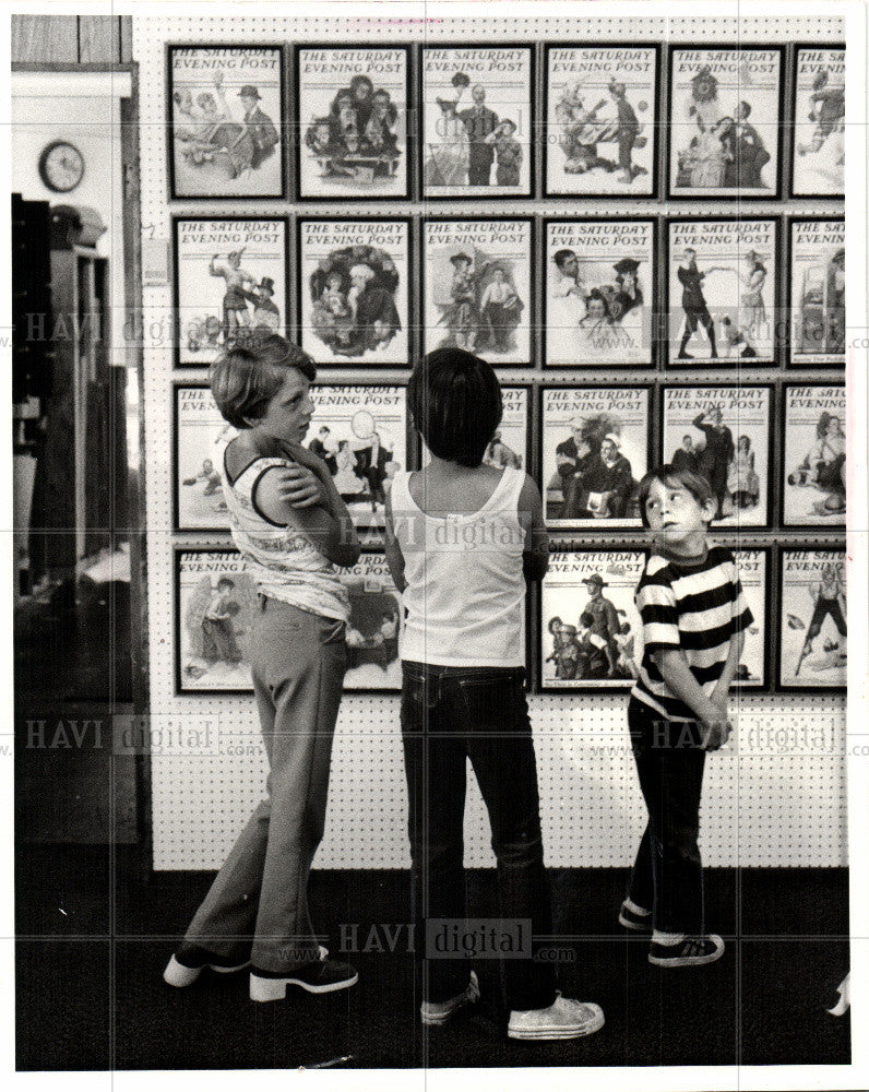 1976 Press Photo Norman Rockwell, Artist - Historic Images