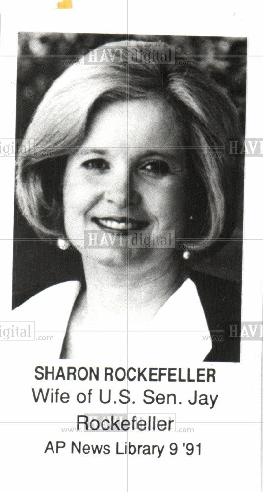 1991 Press Photo Sharon Rockefeller - Historic Images