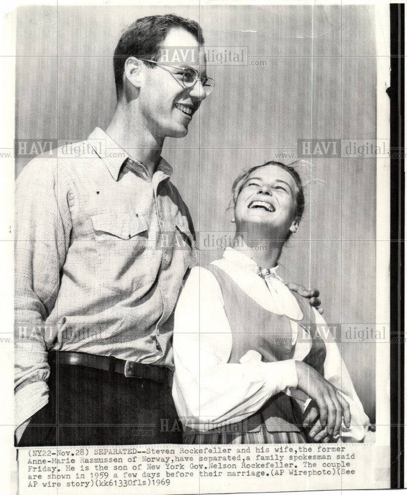 1969 Press Photo Steven Clark Rockefeller Anne marie - Historic Images