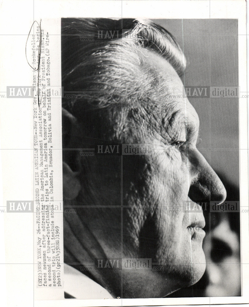 1969 Press Photo Nelson Rockefeller United States VP - Historic Images