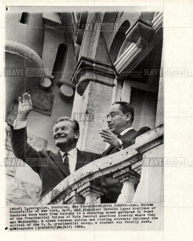 1969 Press Photo Nelson Rockefeller - Historic Images