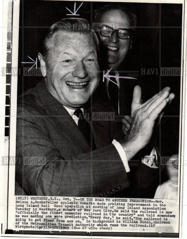 1970 Press Photo Nelson A. Rockefeller Governor of NY - Historic Images