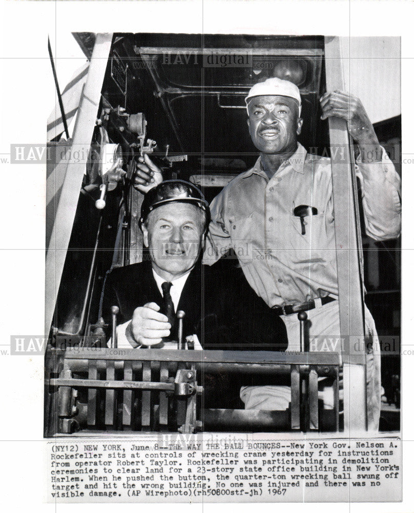 1967 Press Photo Rockefeller - Historic Images