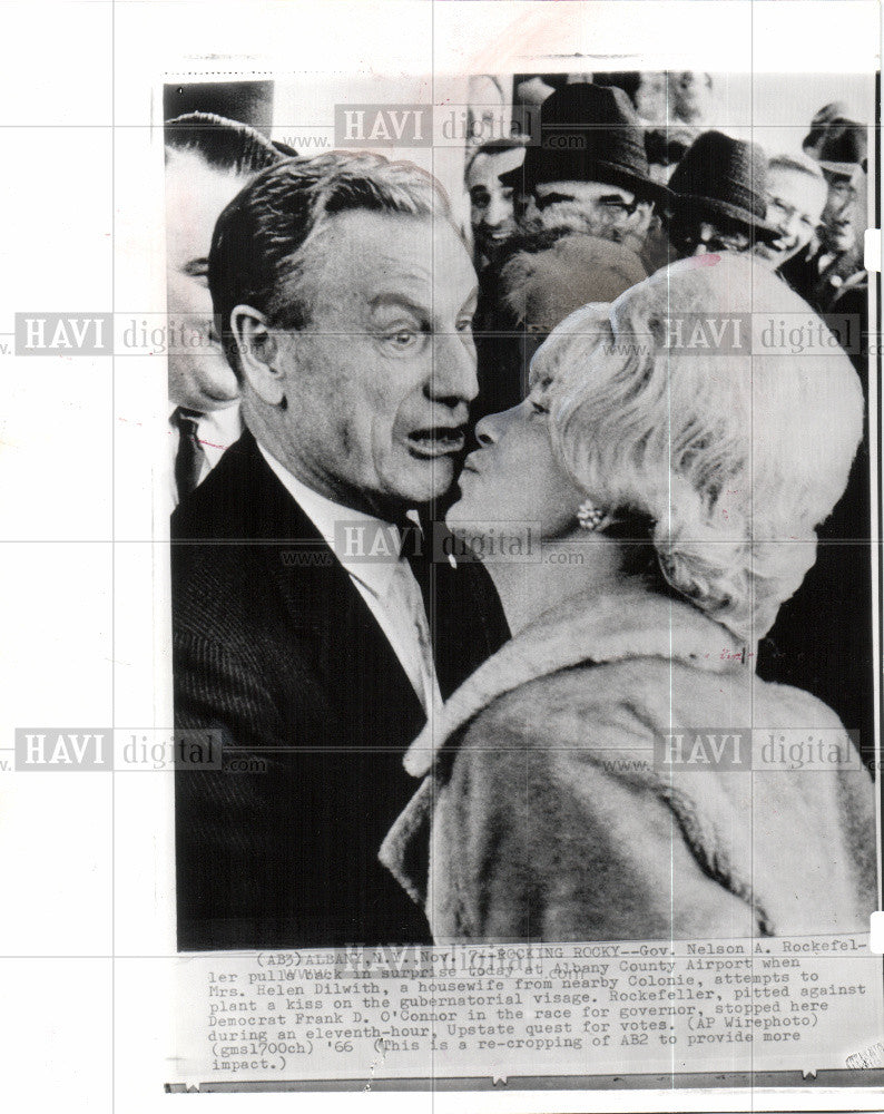 1966 Press Photo Nelson A.Rockefeller Governor New York - Historic Images