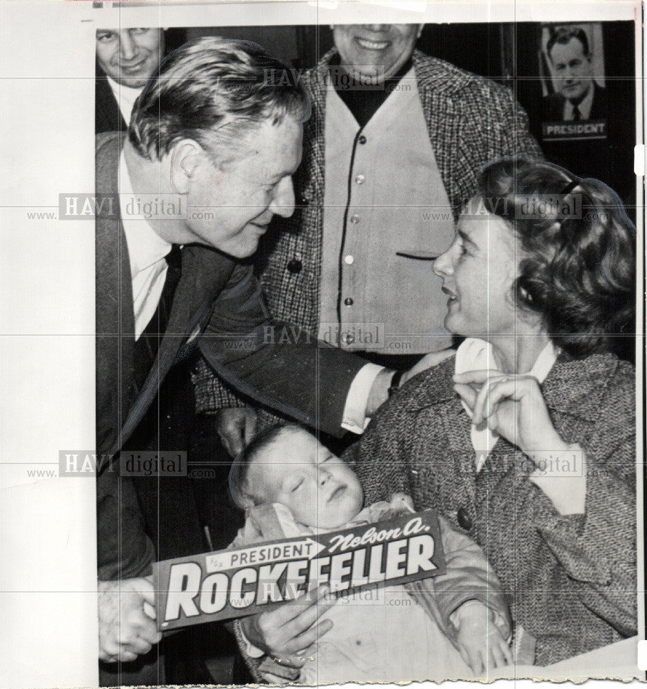 1964 Press Photo Rockefeller - Historic Images