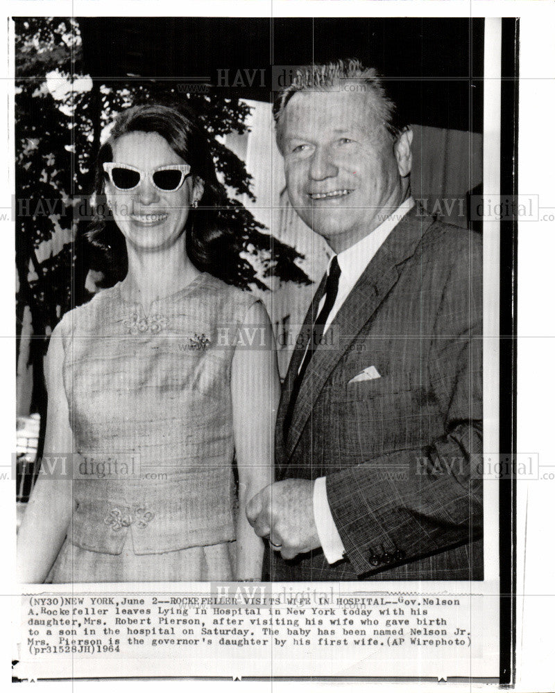 1964 Press Photo Nelson Rockefeller New York governor - Historic Images