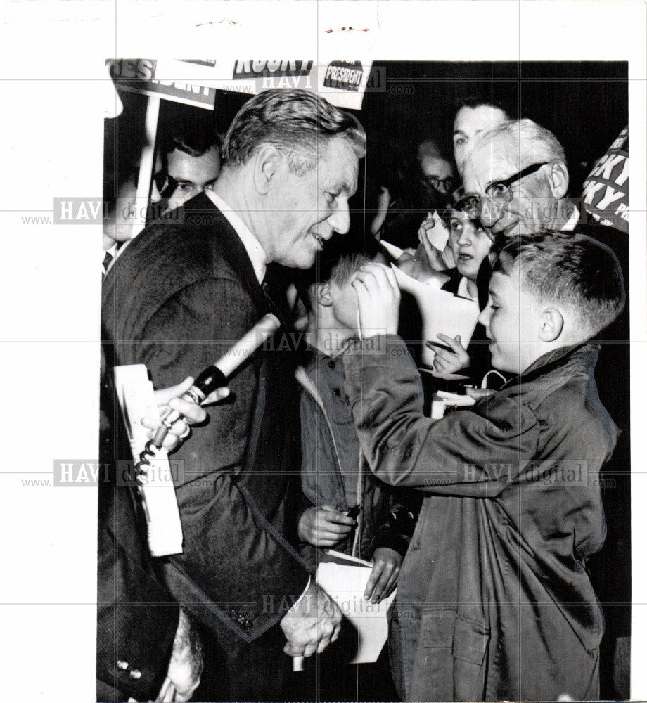 1964 Press Photo Nelson Rockefeller Vice President - Historic Images