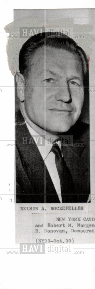 nelson rockefeller governor new york 1962 Vintage Photo Print ...
