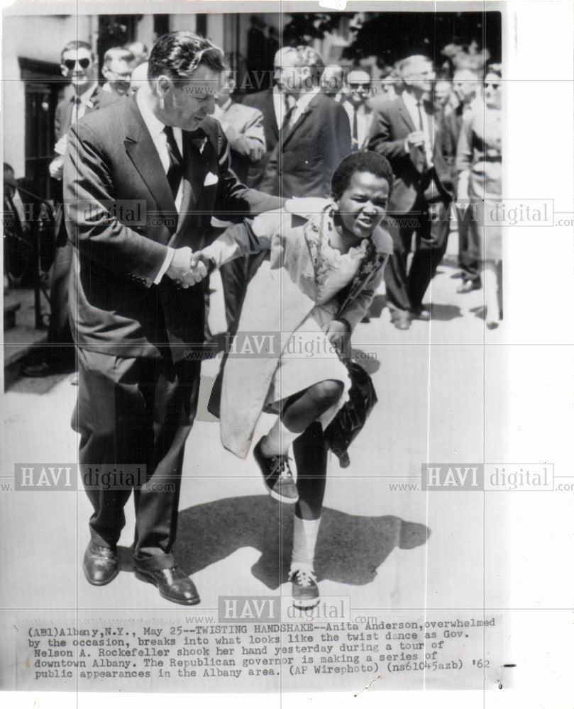 1962 Press Photo Nelson Rockefeller Anita Anderson - Historic Images