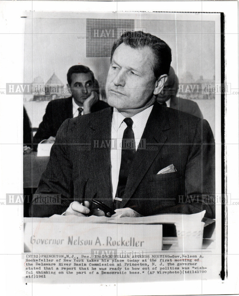 1961 Press Photo Gov. Nelson A. Rockefeller - Historic Images