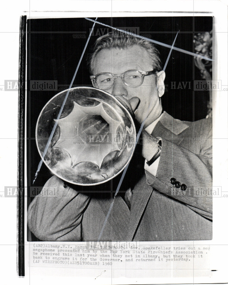 1960 Press Photo Nelson Rockefeller Governor New York - Historic Images