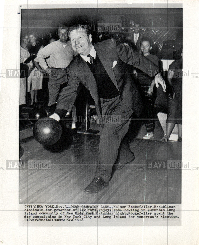 1958 Press Photo nelson rockefeller Governor - Historic Images