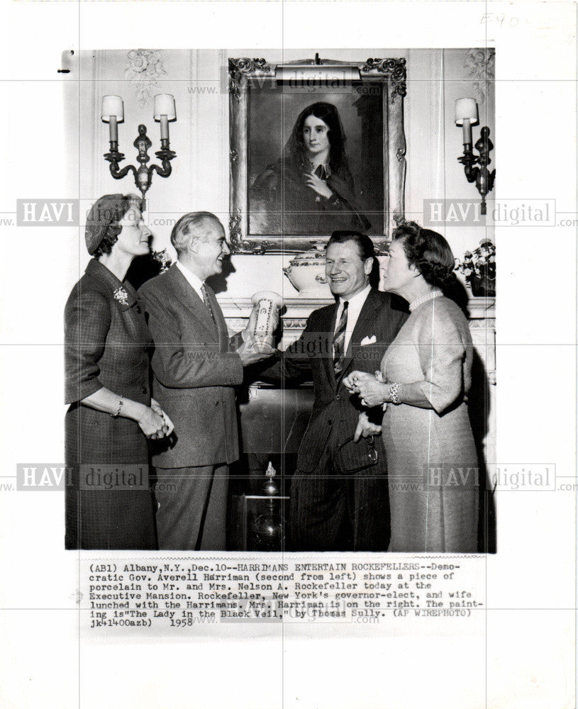 1958 Press Photo Nelson Rockefeller 41st VP U.S - Historic Images