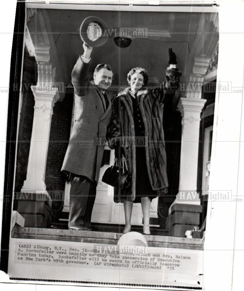 1958 Press Photo Nelson Aldrich Rockefeller - Historic Images