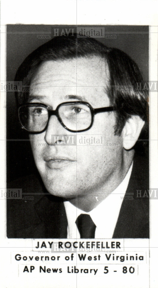 1980 Press Photo Jay Rockefeller Governor - Historic Images