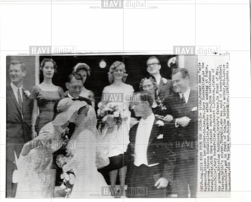 Steven Rockefeller Anne Rasmussen 1959 Vintage Photo Print - Historic ...