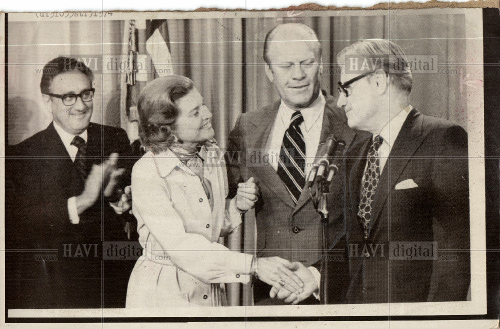 1974 Press Photo Nelson Rockefeller President - Historic Images