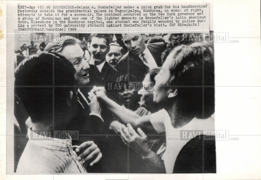 1969 Press Photo Nelson A. Rockefeller politician NY - Historic Images